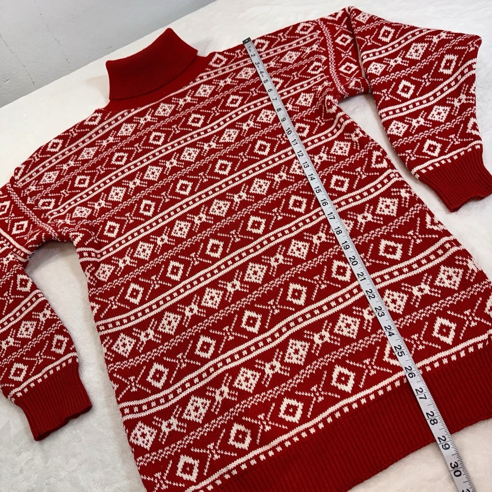 Vtg Abercrombie & Fitch 90s Y2K Fair Isle Nordic Print Knit Sweater Mens M USA - Picture 8 of 12